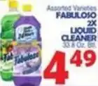 Bravo Supermarkets Assorted varieties fabuloso 2x liquid cleaner offer