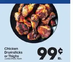 Price Rite Chicken Drumsticks or Thighs offer