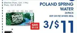 Price Rite Poland spring water offer