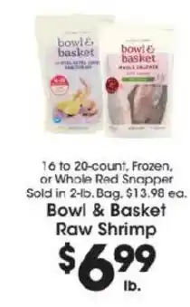Price Rite Bowl & Basket Raw Shrimp offer