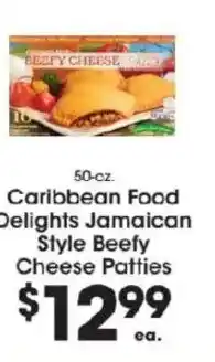 Price Rite Caribbean food delights jamaican style beefy cheese patties offer
