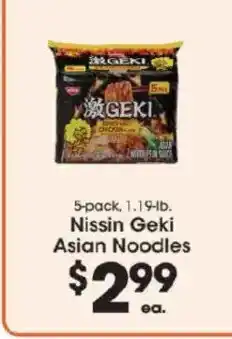 Price Rite Nissin geki asian noodles offer