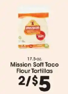 Price Rite Mission Soft Taco Flour Tortillas offer