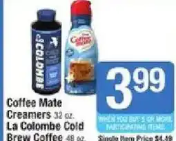 Shaw's Coffee Mate Creamers offer