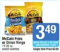 Shaw's McCain Fries or Onion Rings offer