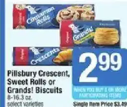 Shaw's Pillsbury Crescent, Sweet Rolls or Grands! Biscuits offer
