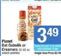 Shaw's Planet Oat Oatmilk offer