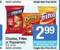 Shaw's Cheetos, Fritos or Popcorners offer