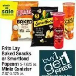 Shaw's Frito Lay Baked Snacks or Smartfood offer