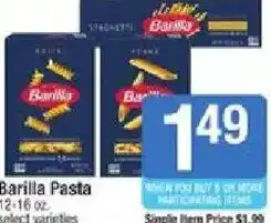 Shaw's Barilla Pasta offer