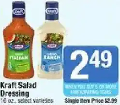 Shaw's Kraft Salad Dressing offer