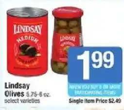 Shaw's Lindsay olives offer