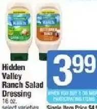 Shaw's Hidden valley ranch salad dressing offer