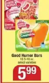 Shaw's Good Humor Bars offer