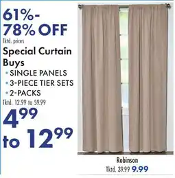 Boscov's Special Curtain Buys offer