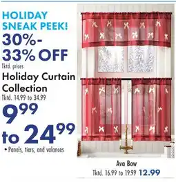 Boscov's Holiday Curtain Collection offer