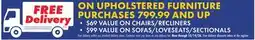 Boscov's UPHOLSTERED FURNITURE offer