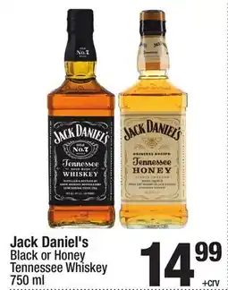 Super King Markets Jack Daniel's Black or Honey Tennessee Whiskey offer