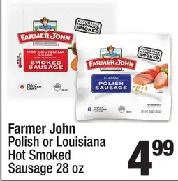 Super King Markets Farmer John Polish or Louisiana Hot Smoked Sausage offer