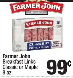Super King Markets Farmer John Breakfast Links Classic or Maple offer