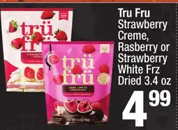 Super King Markets Tru Fru Strawberry Creme, Rasberry or Strawberry White Frz offer