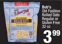 Super King Markets Bob's Old Fashion Rolled Oats Regular or Gluten Free offer