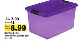 Meijer Sterilite 64 Qt. Halloween Latching Box offer