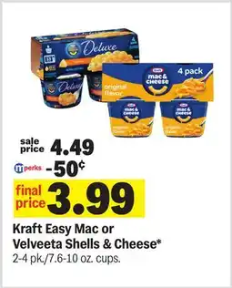 Meijer Kraft Easy Mac or Velveeta Shells & Cheese offer