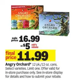 Meijer Angry Orchard offer