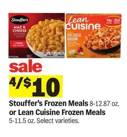 Meijer Stouffer's Frozen Meals 8-12.87 oz. or Lean Cuisine Frozen Meals 5-11.5 oz offer