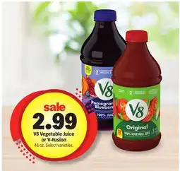 Meijer V8 Vegetable Juice or V-Fusion offer