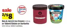 Meijer Ben & Jerry's Ice Cream 8-16 oz. Talenti Gelato or Sorbetto 10.3-16 oz offer