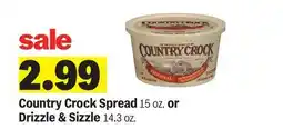 Meijer Country Crock Spread 15 oz. or Drizzle & Sizzle 14.3 oz offer