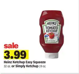 Meijer Heinz Ketchup Easy Squeeze or Simply Ketchup offer