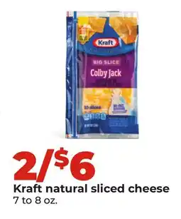 Hy-Vee Kraft natural sliced cheese offer