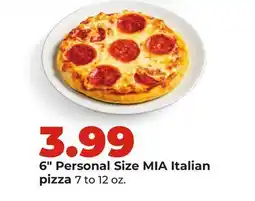 Hy-Vee 6 Personal Size MIA Italian pizza offer