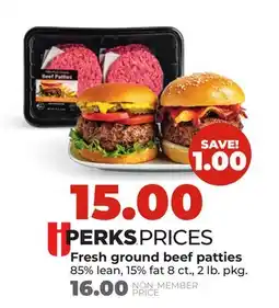 Hy-Vee Fresh ground beef patties offer