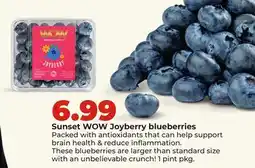 Hy-Vee Sunset WOW Joyberry blueberries offer