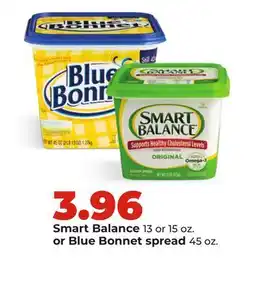 Hy-Vee Smart Balance 13 or 15 oz. or Blue Bonnet spread 45 oz offer