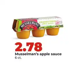 Hy-Vee Musselman's apple sauce offer