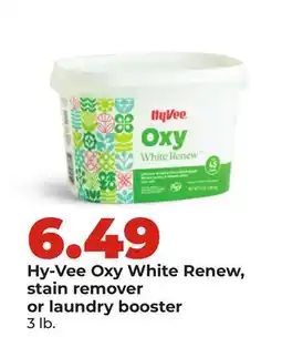 Hy-Vee Hy-Vee Oxy White Renew, stain remover or laundry booster offer