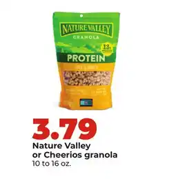 Hy-Vee Nature Valley or Cheerios granola offer
