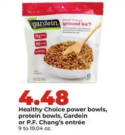 Hy-Vee Healthy Choice power bowls, protein bowls, Gardein or P.F. Chang's entrée offer