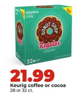 Hy-Vee Keurig coffee or cocoa offer