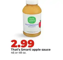 Hy-Vee That's Smart! apple sauce offer