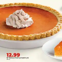 Hy-Vee 10 Bakery-fresh pumpkin pie offer