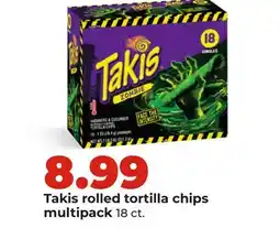 Hy-Vee Takis rolled tortilla chips multipack offer