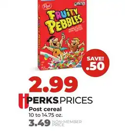 Hy-Vee Post cereal offer