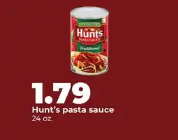 Hy-Vee Hunt's pasta sauce offer
