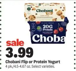 Meijer Chobani Flip or Protein Yogurt offer